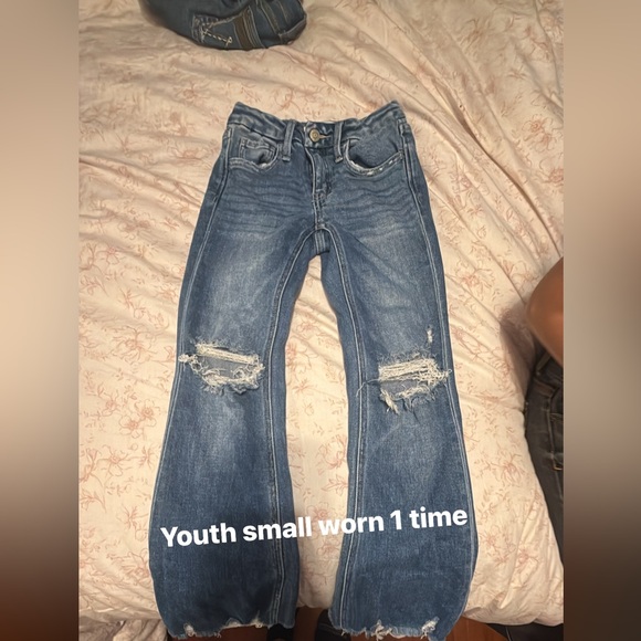 Flying Monkey Youth Distressed Denim Jeans - Picture 1 of 1